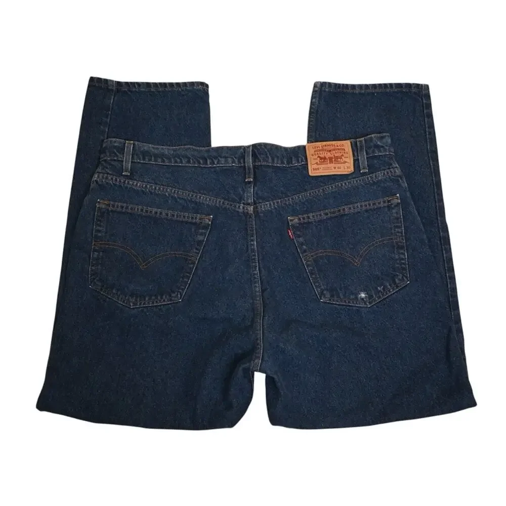 Levi's Mens 505 Regular Fit Straight Leg Vintage Jean 44x30